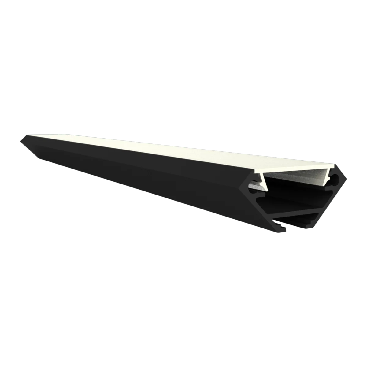 LED Eckprofil mit Kabelkanal 2m EXO-V2_14 (14 mm) – Aluminiumprofil für LED-Strips