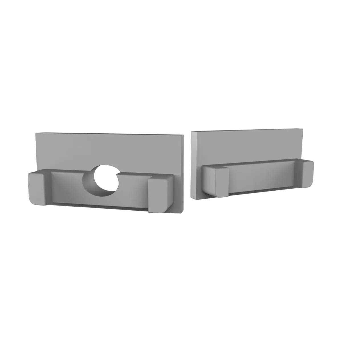 Endkappe für LED Alu Fliesenprofil Exo-F1/F1H_16 + Cover PC45 _16 Endkappe für LED Alu Fliesenprofil Exo-F1/F1H_16 + Cover PC45 _16