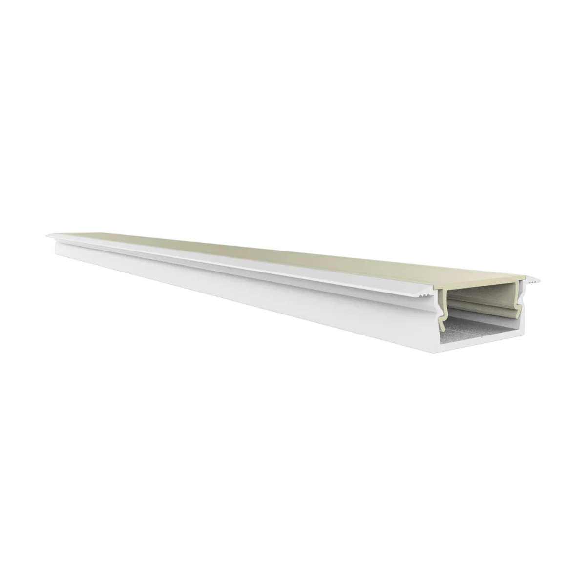Ultraflaches LED Alu Einbauprofil 2m EXO-NLN1F_14 (14 mm) –| Aluminiumprofil mit Flügeln für LED-Strips