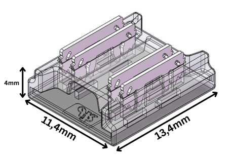 4-poliger RGB LED Strip-Verbinder für 10 mm SMD-Streifen – lötfreier Schnellverbinder zur Verbindung von Farblicht-LEDs, geeignet für Innenräume – SK-LED