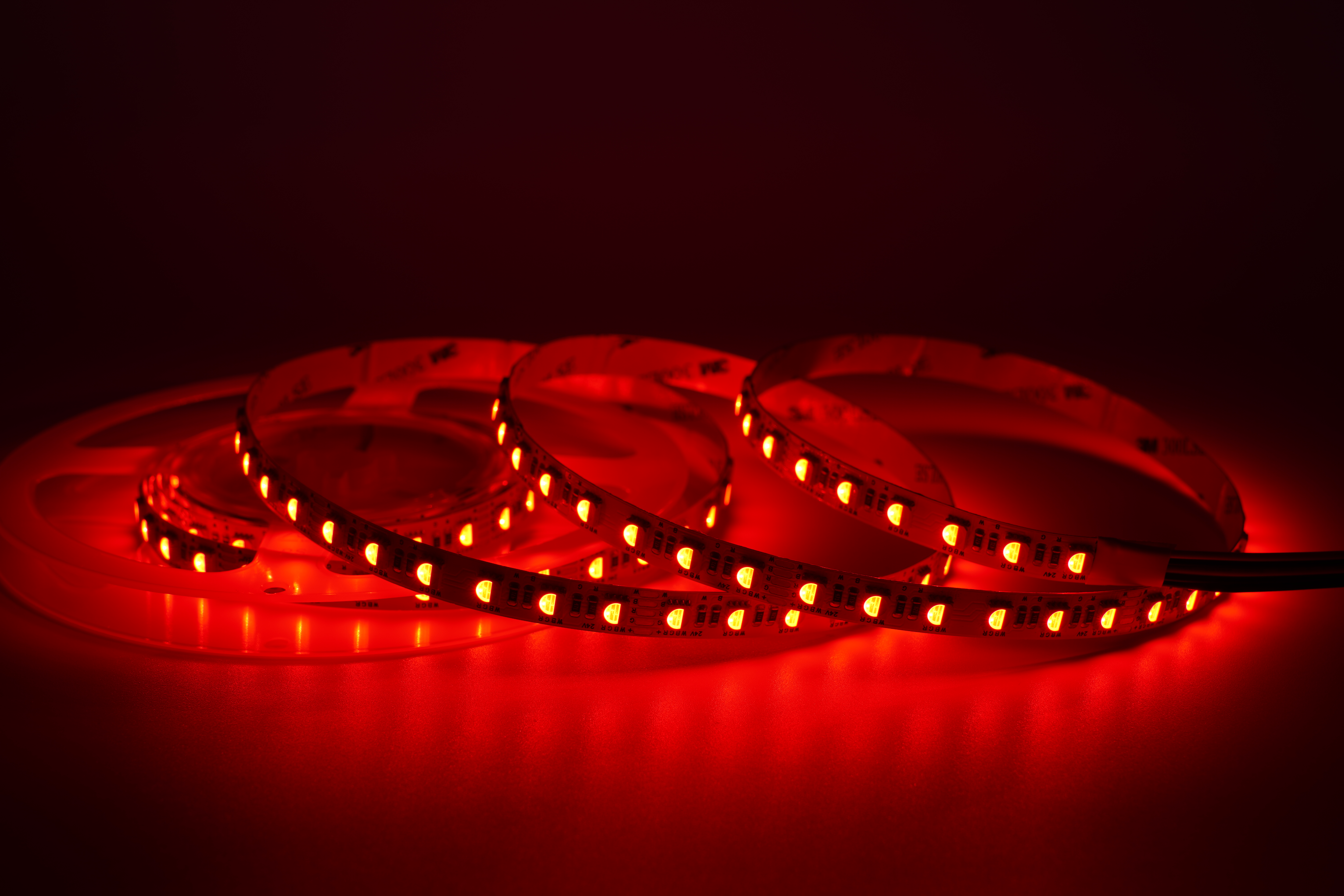 RGBW 4-in-1 LED-Streifen 10 mm – 60LEDs/m, 24 V, 18 W/m – RGBW+3000K mit 120° IP20 