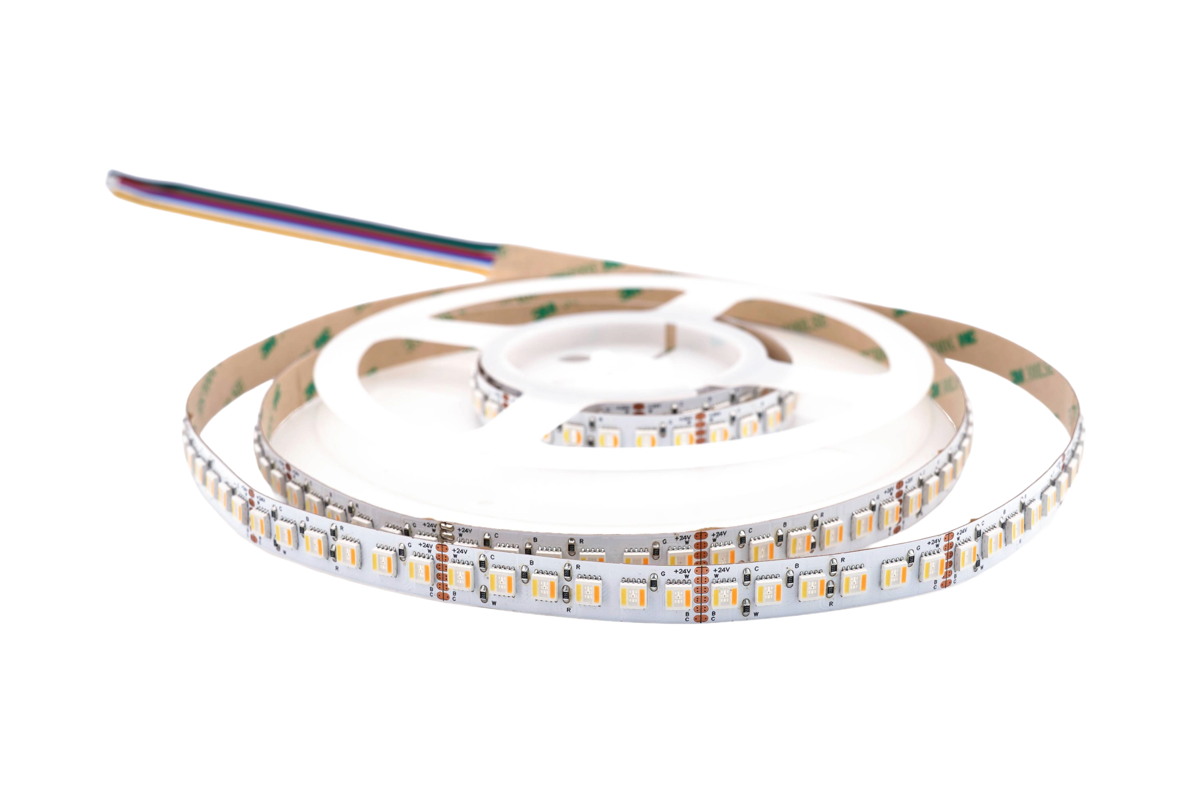 RGBCCT 5-in1 LED-Streifen 12 mm – 120LEDs/m, 24 V, 33 W/m – 2700K-6500K Band mit 120° Abstrahlwinkel