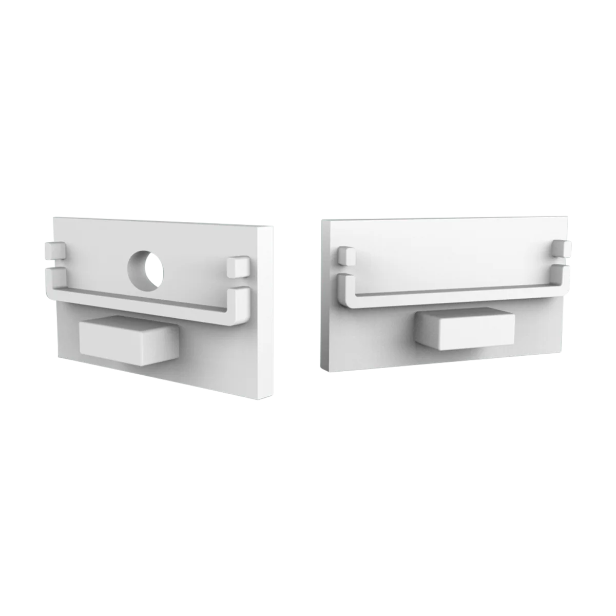 Endkappe für LED Alu Aufbauprofil Exo-N3_24 + Cover PC51 _24