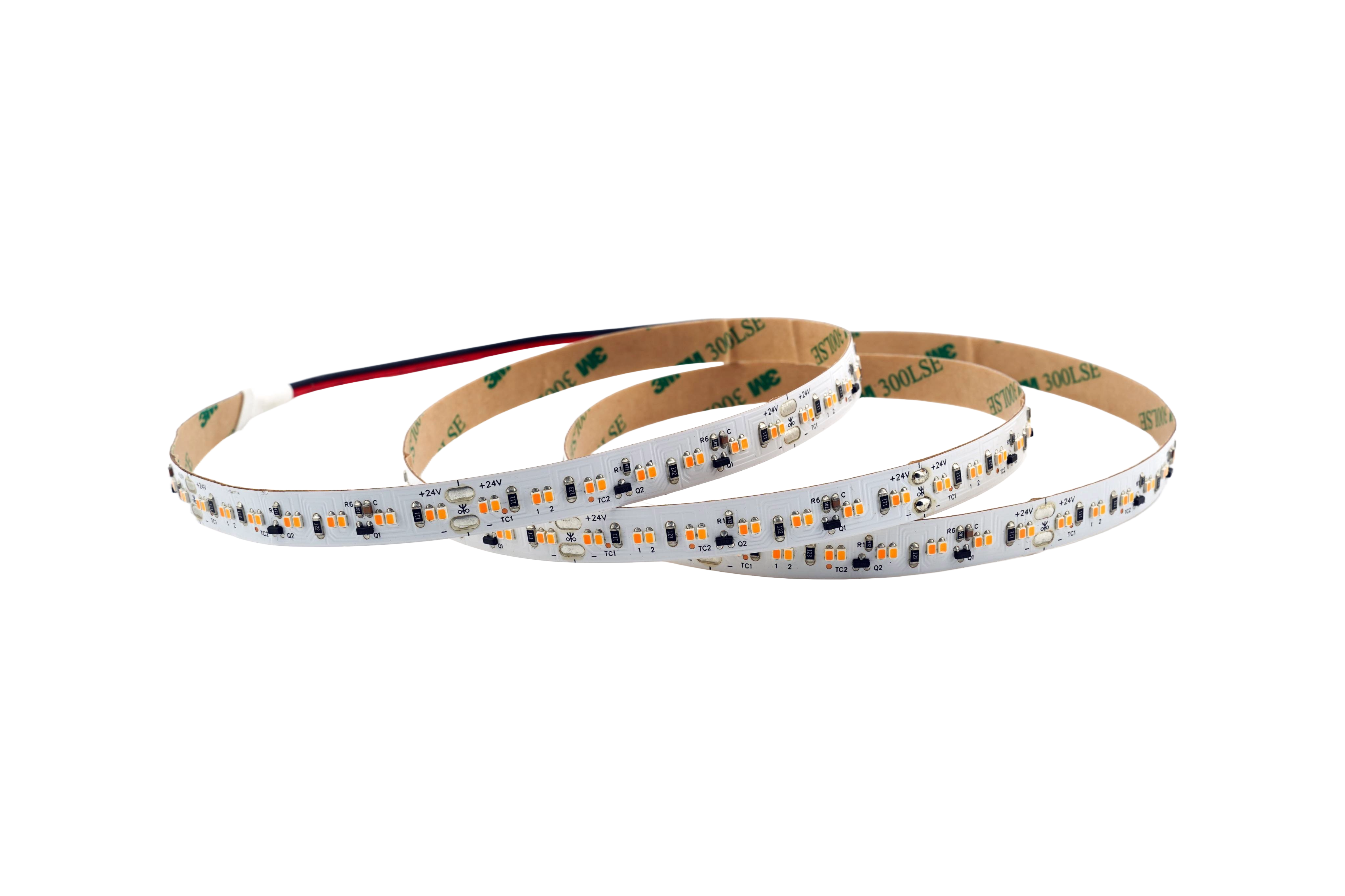 Dimm to Warm LED-Streifen – 224 LEDs/m, 24 V, 17 W/m, 1488 lm/m, 1800–3000 K, IP20