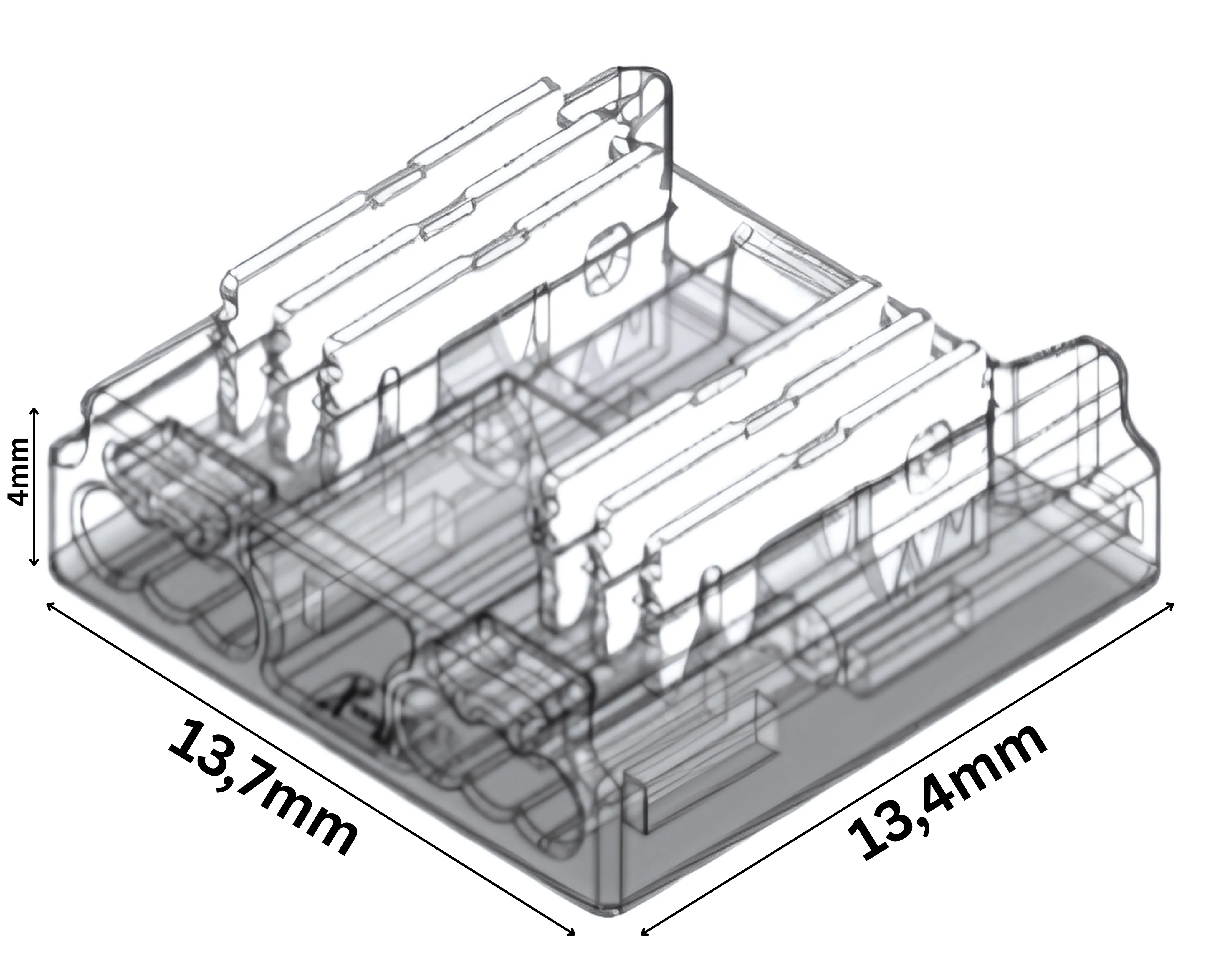 LED Anschlussverbinder 6-polig, 12 mm – lötfreie und konfigurierbare Steckverbindung ohne Kabel – geeignet für RGBCCT COB LED-Streifen / LED Strips – SK-LED