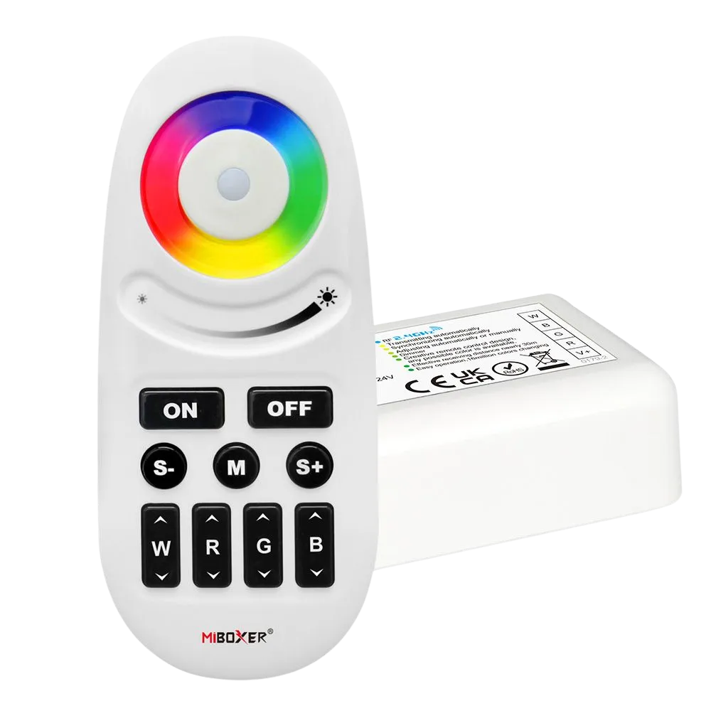 LED Funk Set – Komplettlösung für LED Streifen Steuerung LED Funk Set zur Steuerung von LED Streifen im Wohnzimmer mit Sender und Empfänger Komplettlösung