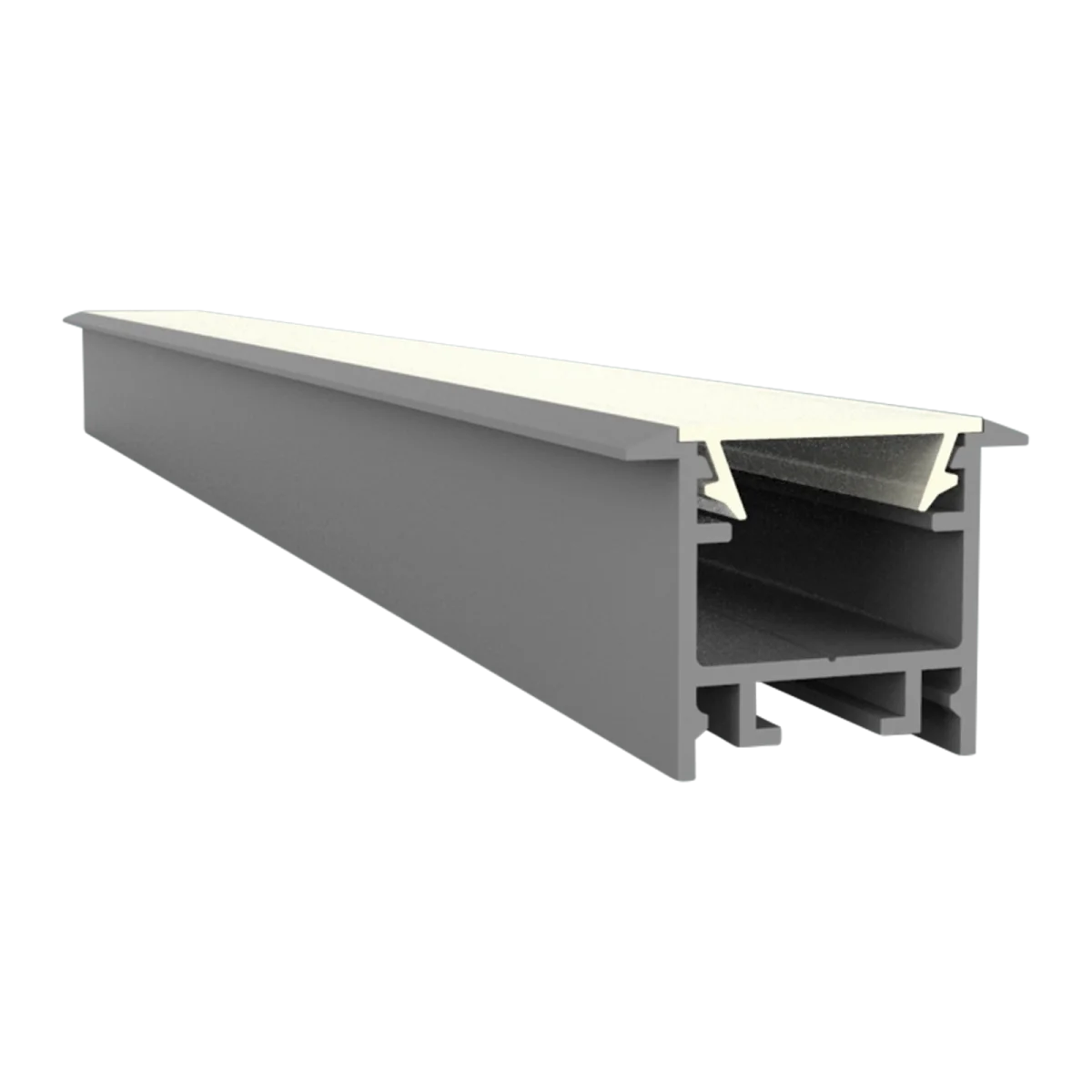 Schmales LED Alu Einbauprofil 2m Exo-A2F-13 (13mm) –| Flaches Aluminiumprofil für LED-Strips
