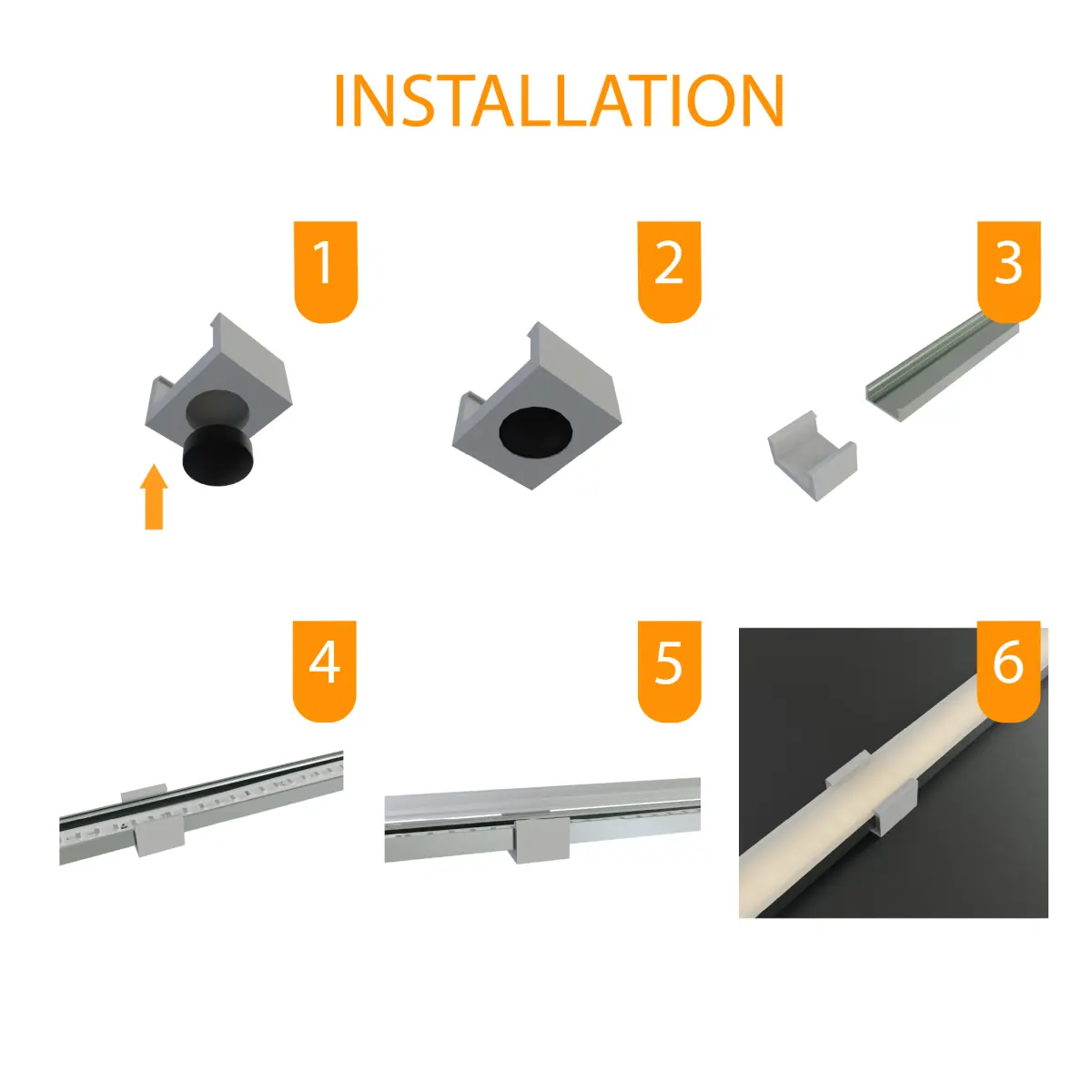 Magnetklammer A1 aus PETG – Halteklammer für LED Alu-Aufbauprofil Exo A1-13 Magnetklammer A1 aus PETG – Halteklammer für LED Alu-Aufbauprofil Exo A1-13