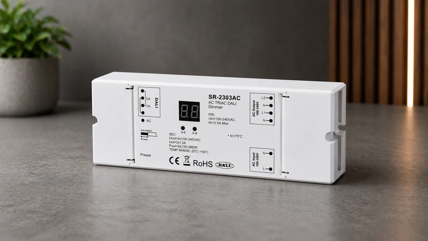 DALI AC Triac Dimmer LED Controller für dimmbare Beleuchtung im Smart Home