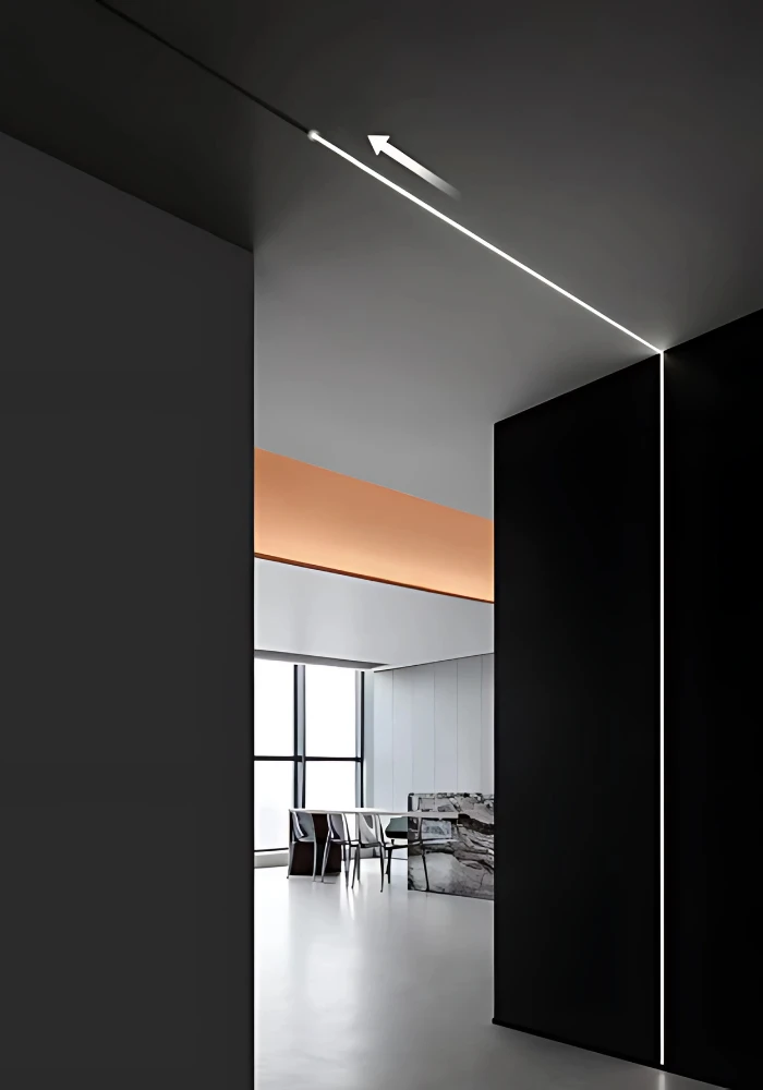 LED Lichtlinie Wand & Decke – indirekte Architekturbeleuchtung Indirekte LED Lichtlinie an Wand und Decke für moderne Architekturbeleuchtung
