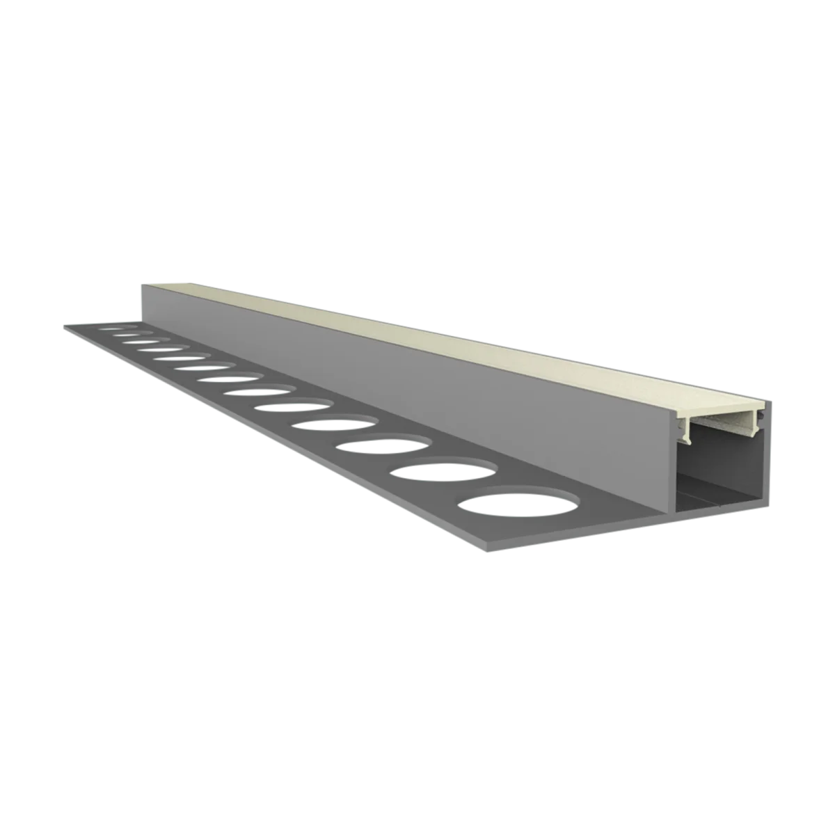 LED Fliesen-Abschlussprofil 2m EXO-F0_10 (10 mm) –|Fliesenprofil für LED-Strips