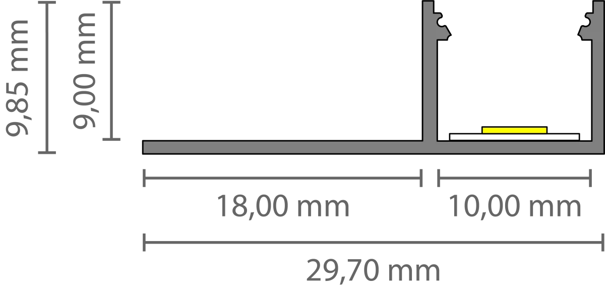7640273920228 - LED Fliesen-Abschlussprofil 2m EXO-F0_10 (10 mm) –|Fliesenprofil für LED-Strips 7640273920228 - LED Fliesen-Abschlussprofil 2m EXO-F0_10 (10 mm) –|Fliesenprofil für LED-Strips