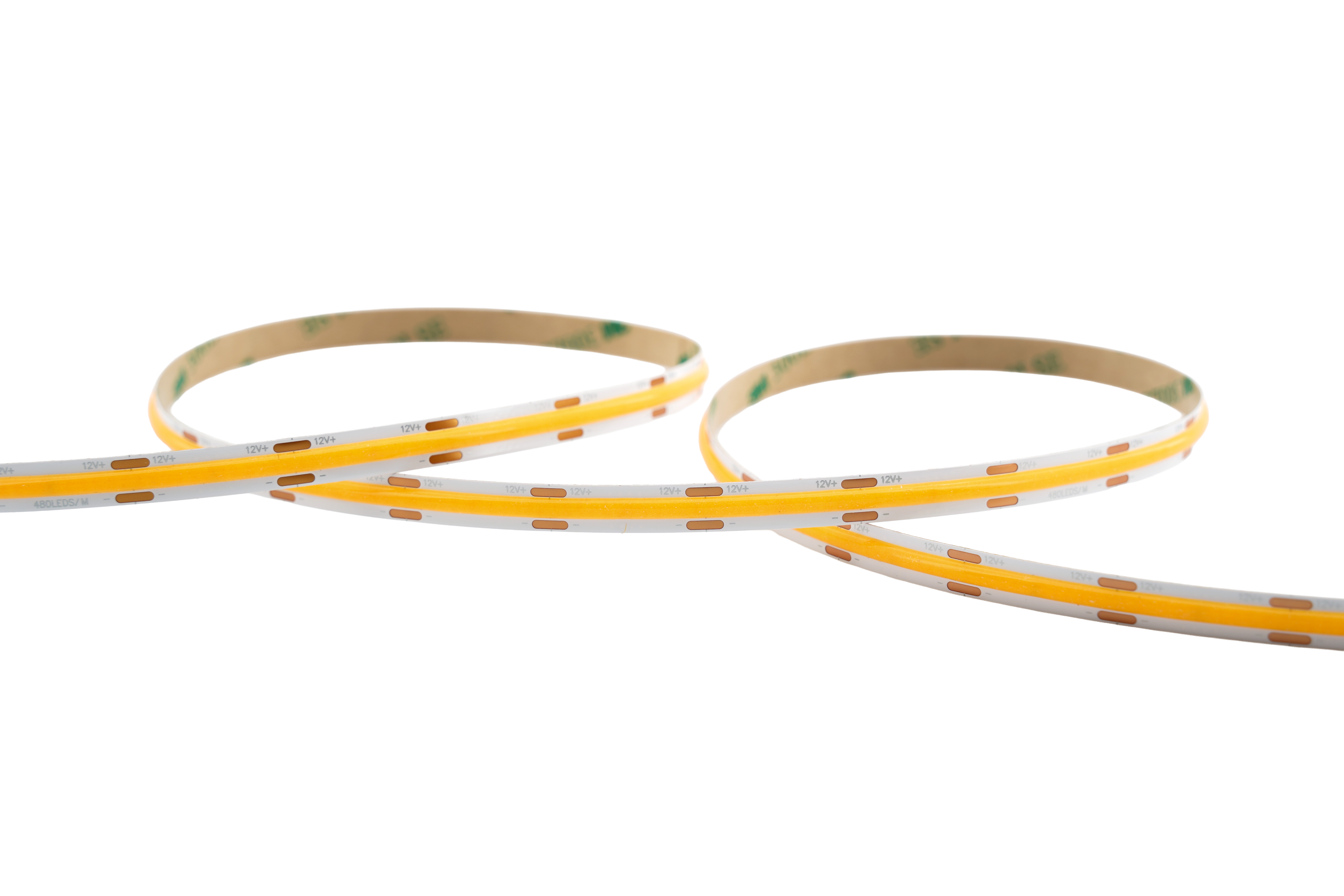 COB LED Streifen 2700K warmweiß mit 320 LEDs/m für warmes indirektes Licht