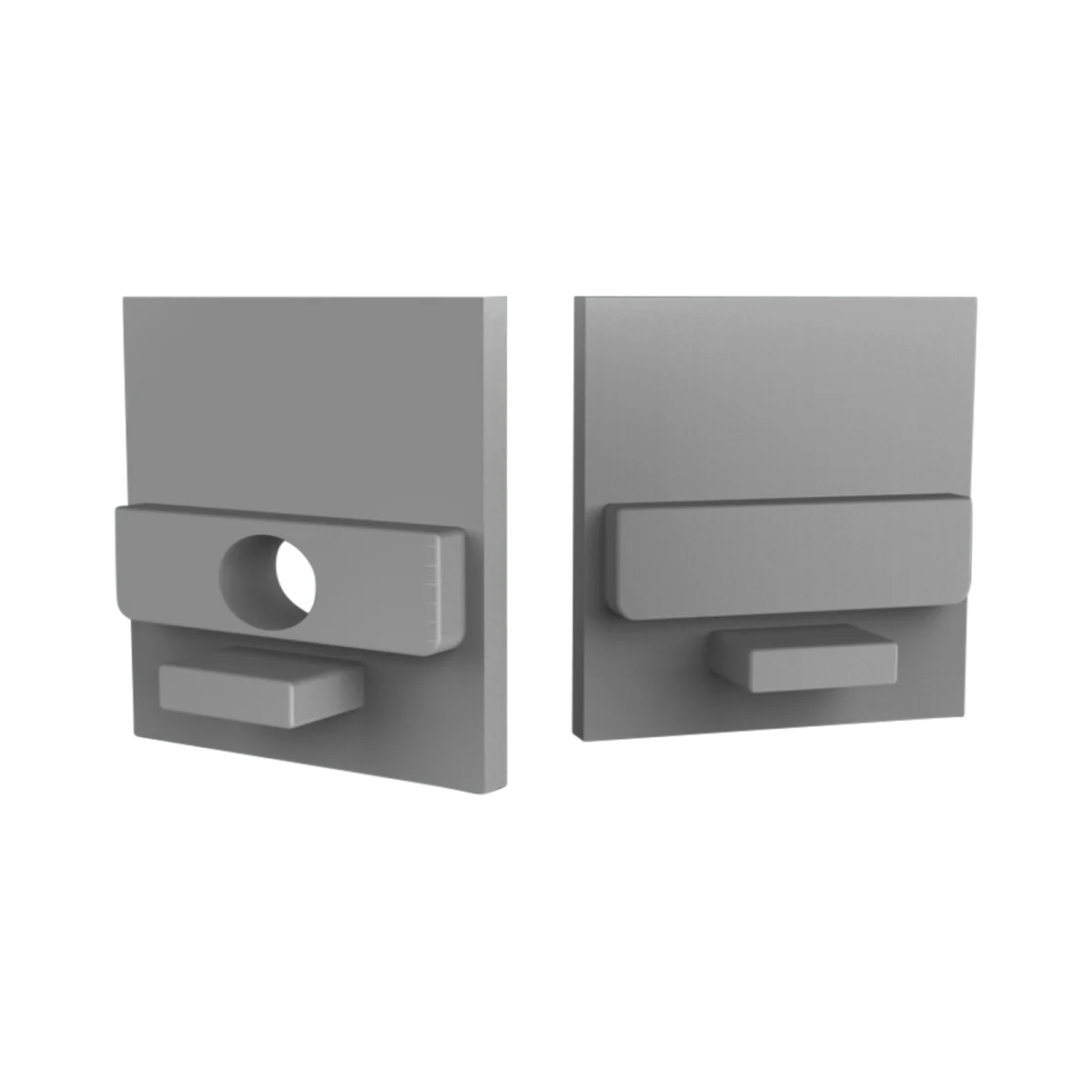Endkappe für LED Alu Aufbauprofil Exo-N2_16 + Cover PC45 _16