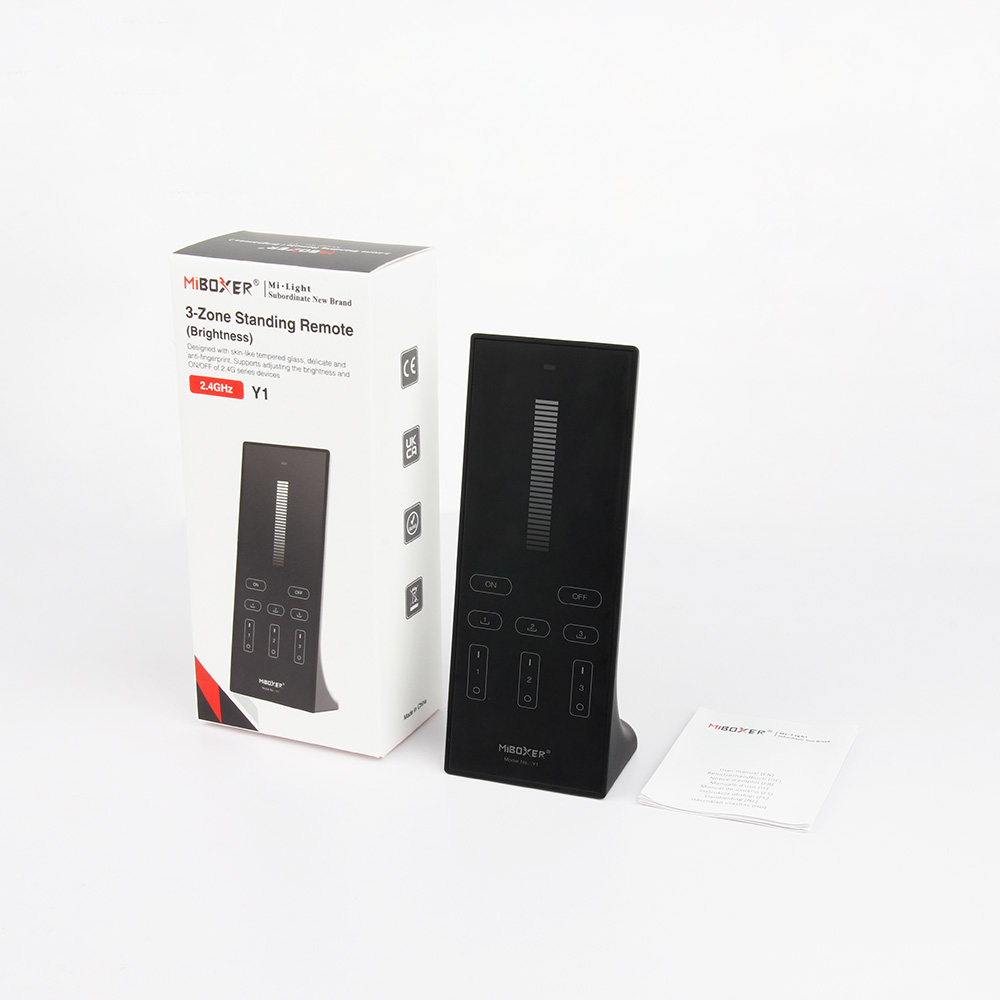 MiBoxer-Y1-Packaging-Box-Scope-of-Delivery MiBoxer Y1 Lieferumfang & Verpackung / Packaging & box content – LED Standing Remote