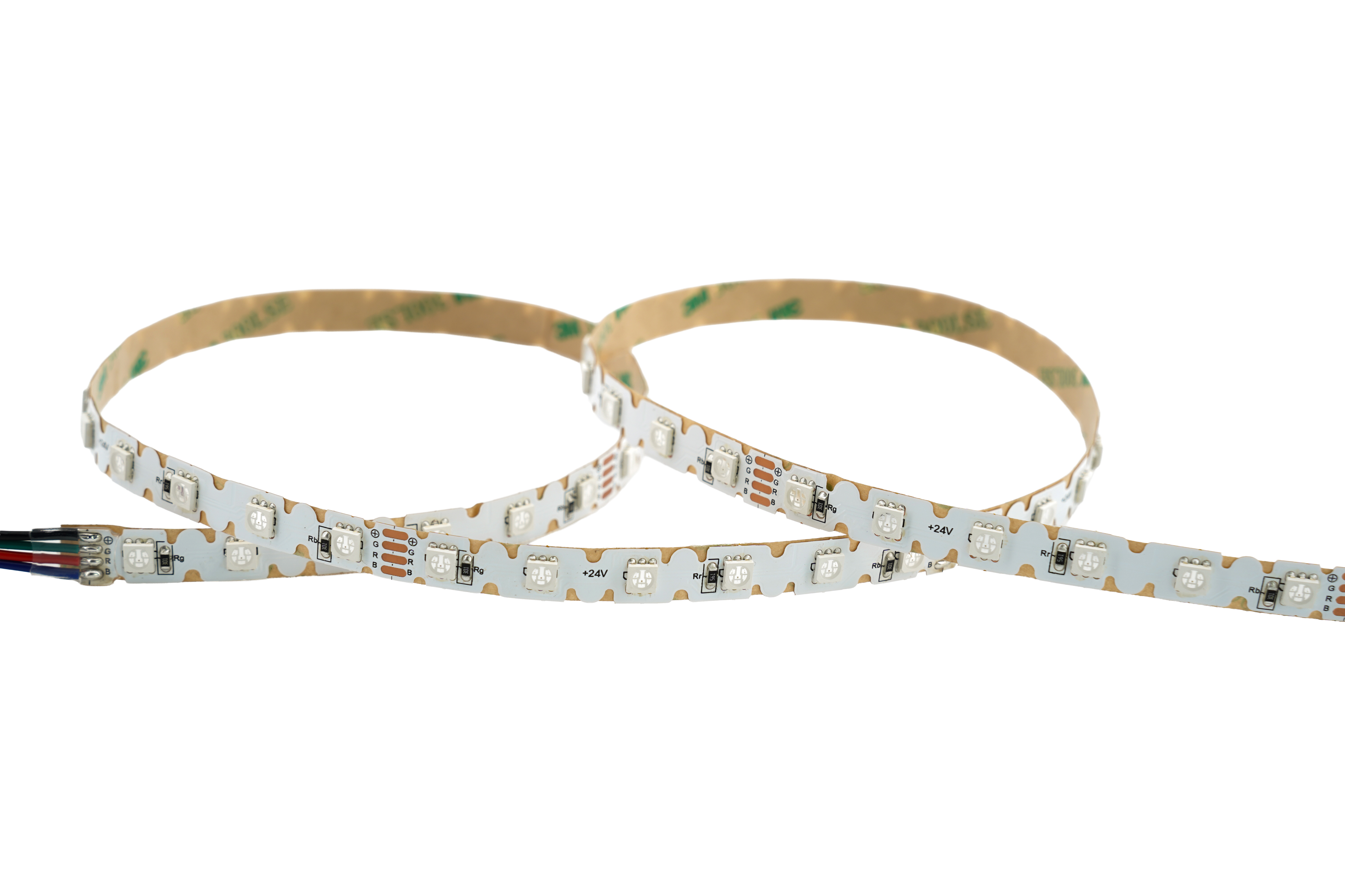 LED-ZigZag RGB Streifen 10 mm – 24 V, 60 LEDs/m, 14,4 W/m – ideal für Kurven & Rundungen