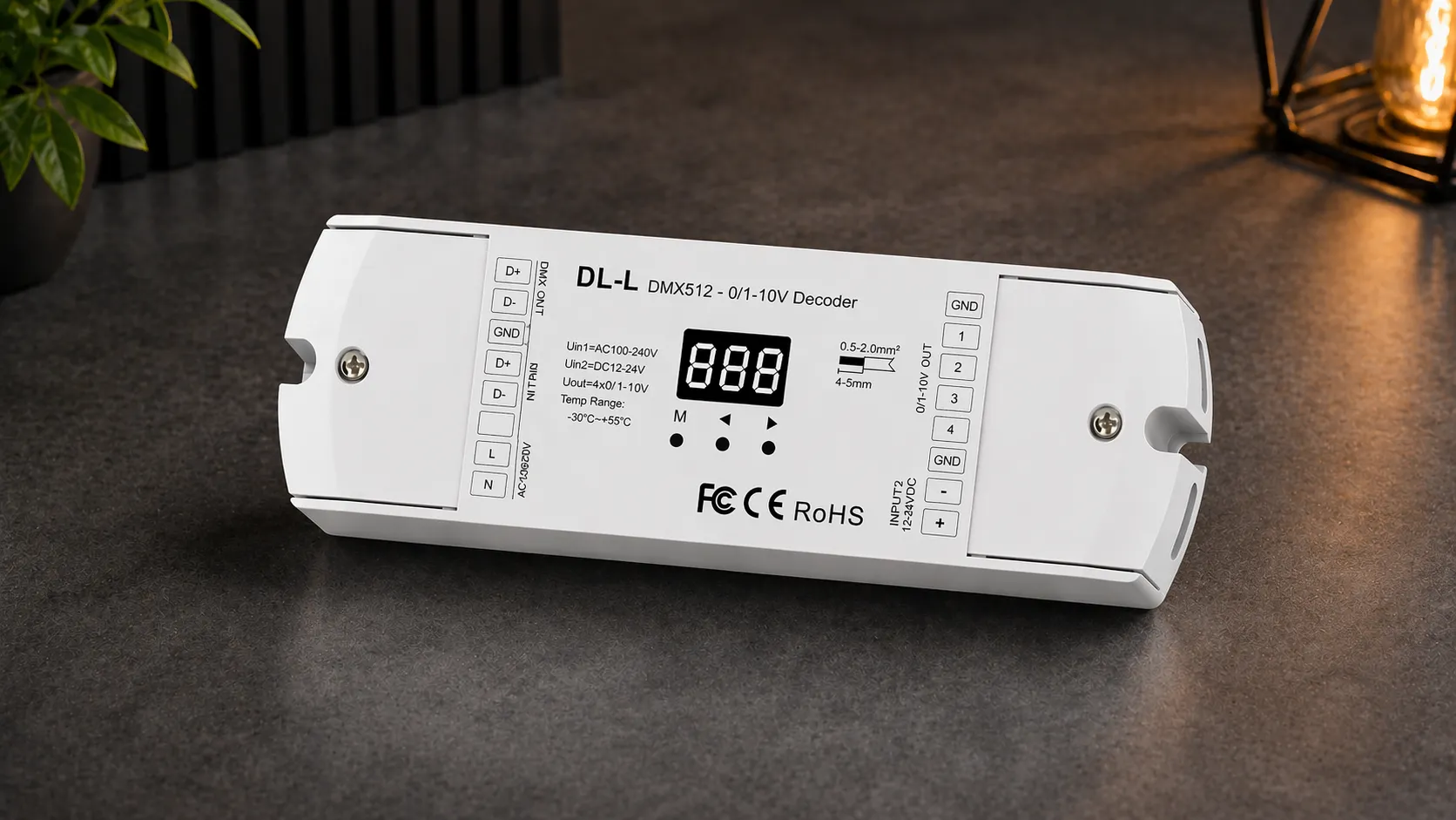 LED DMX 0-10V Controller – Lichtsteuerung LED DMX 0-10V Controller zur Steuerung von dimmbaren Beleuchtungssystemen