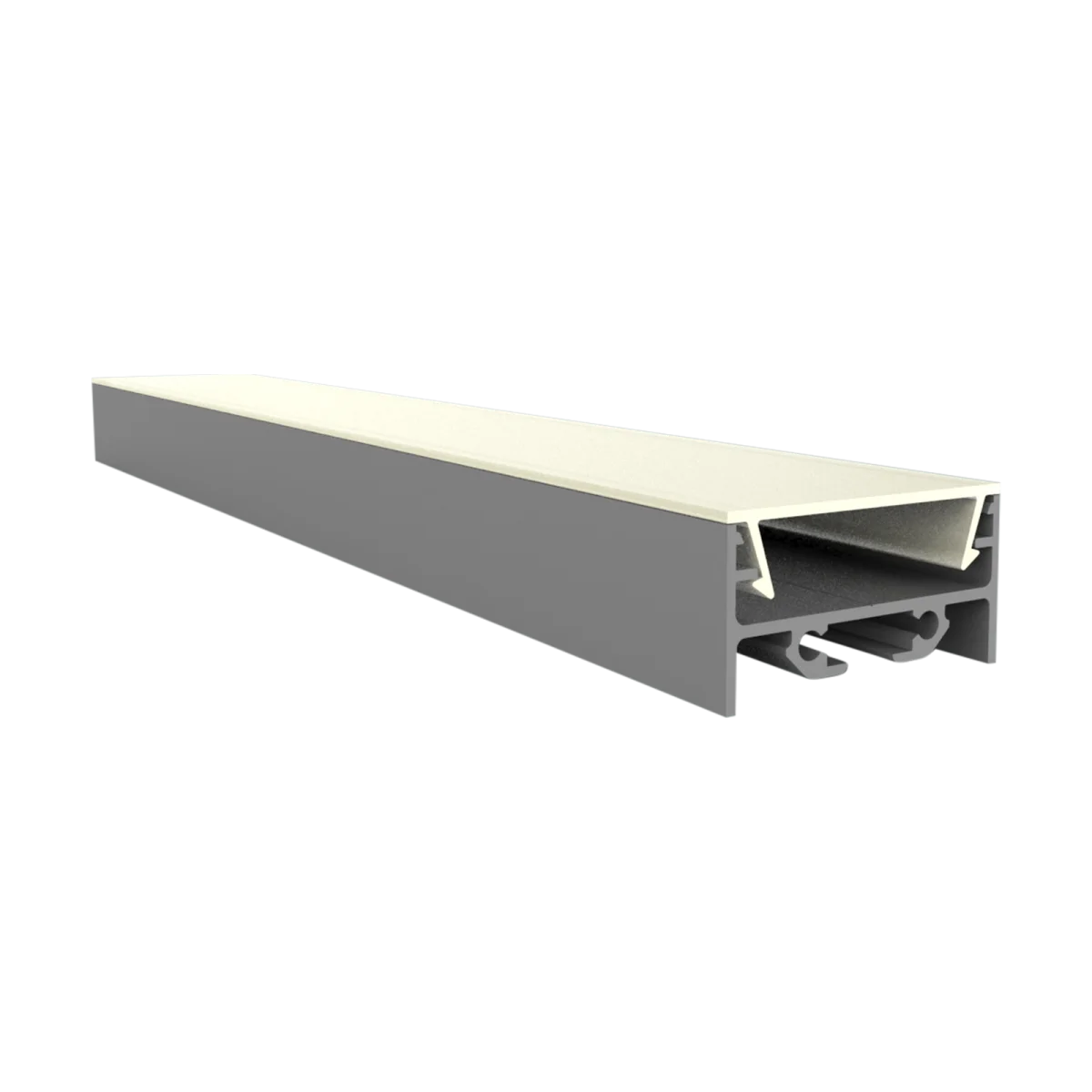 Breites LED Alu Aufbauprofil 2m EXO-N3_24 (24 mm) –| Aluminiumprofil für LED-Strips
