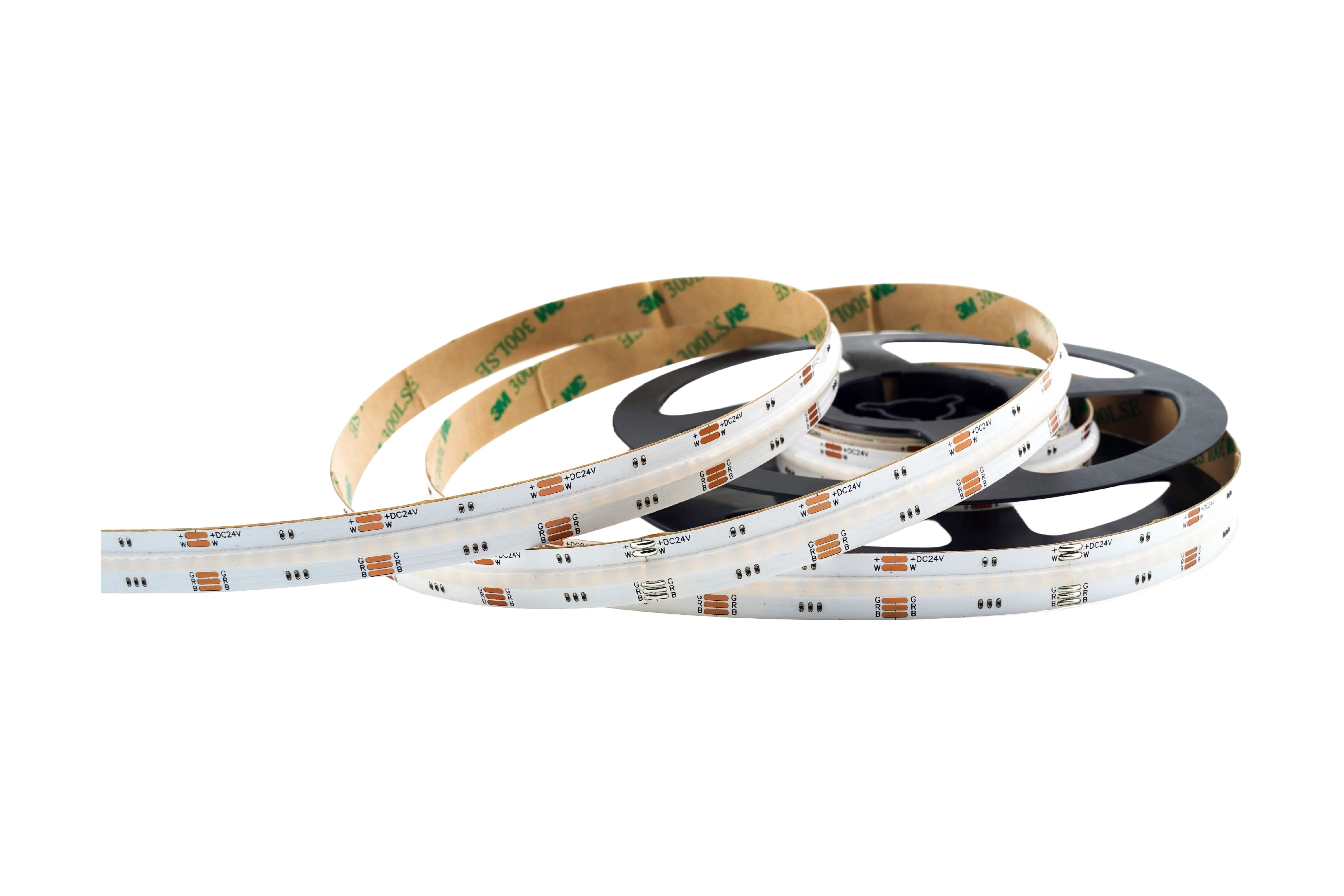 COB RGBW LED Streifen 12 mm 24 V mit 896 LEDs pro Meter und homogenem Lichtbild