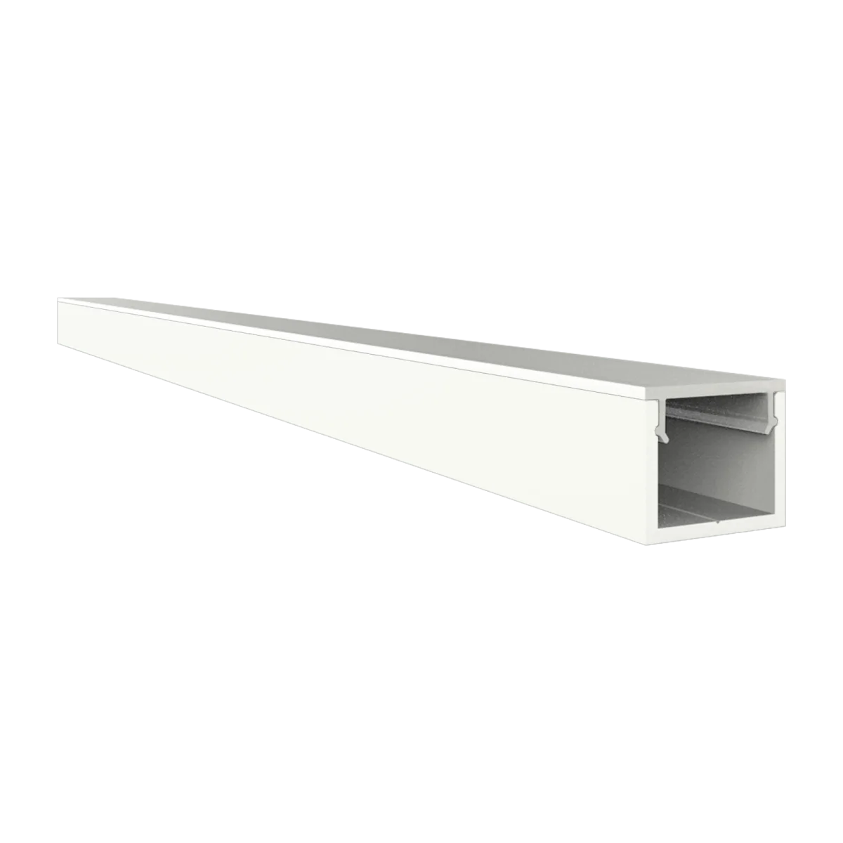 PC43-10 FLAT Abdeckung 2 m – für LED Profil Exo-A0/F0 | klar, opal, schwarz