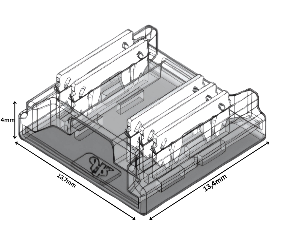 RGBW LED Strip-Verbinder für 12 mm RGBW SMD LED-Streifen – lötfreier Steckverbinder für farbige Beleuchtungssysteme, ermöglicht eine stabile und werkzeugfreie Verbindung – SK-LED