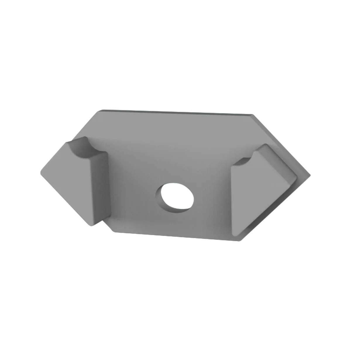 Endkappe für LED Alu Fliesenprofil Exo-F2_15 + Cover PC45 _16