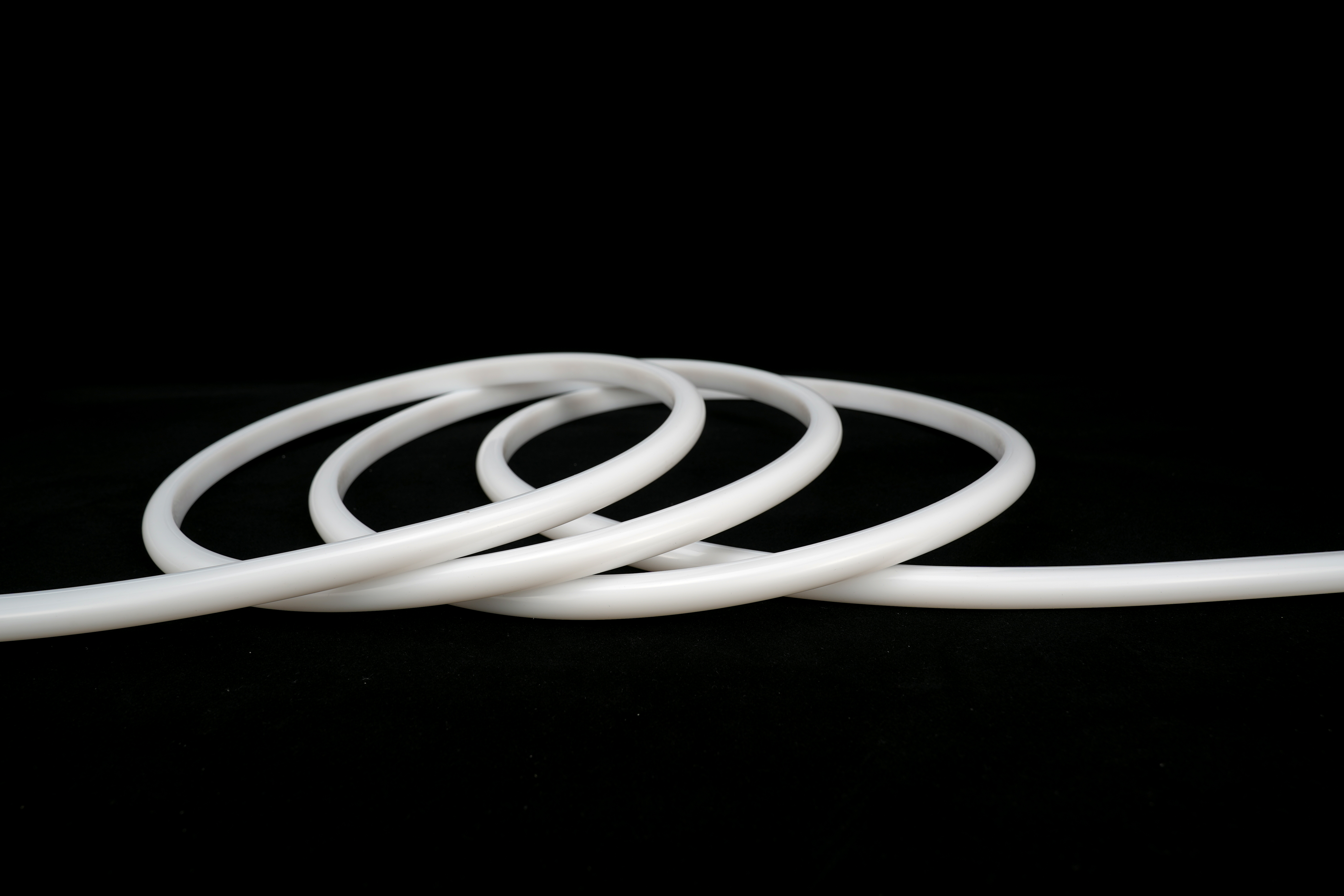 LED Neon Tube 13x13mm unbeleuchtet als flexible 5m Rolle, Silikon Schlauch 24V IP67