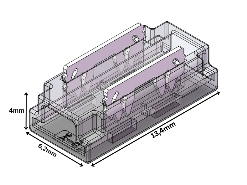 LED Strip-zu-Strip Schnellverbinder 2-polig, lötfrei, für 5 mm COB LED-Streifen – kompakter Verbinder für saubere LED-Installationen ohne Löten. Ideal für einfarbige 5 mm COB Strips – SK-LED