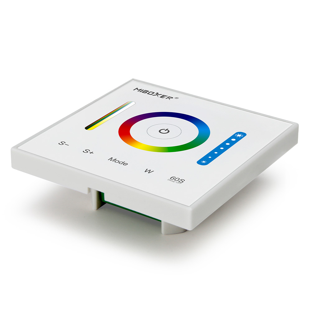 MiBoxer P3 LED-Wandpanel – 3in1 Drehregler für RGB, RGBW & RGBCCT LEDs, 12–24 V, 10 A, Funksteuerung