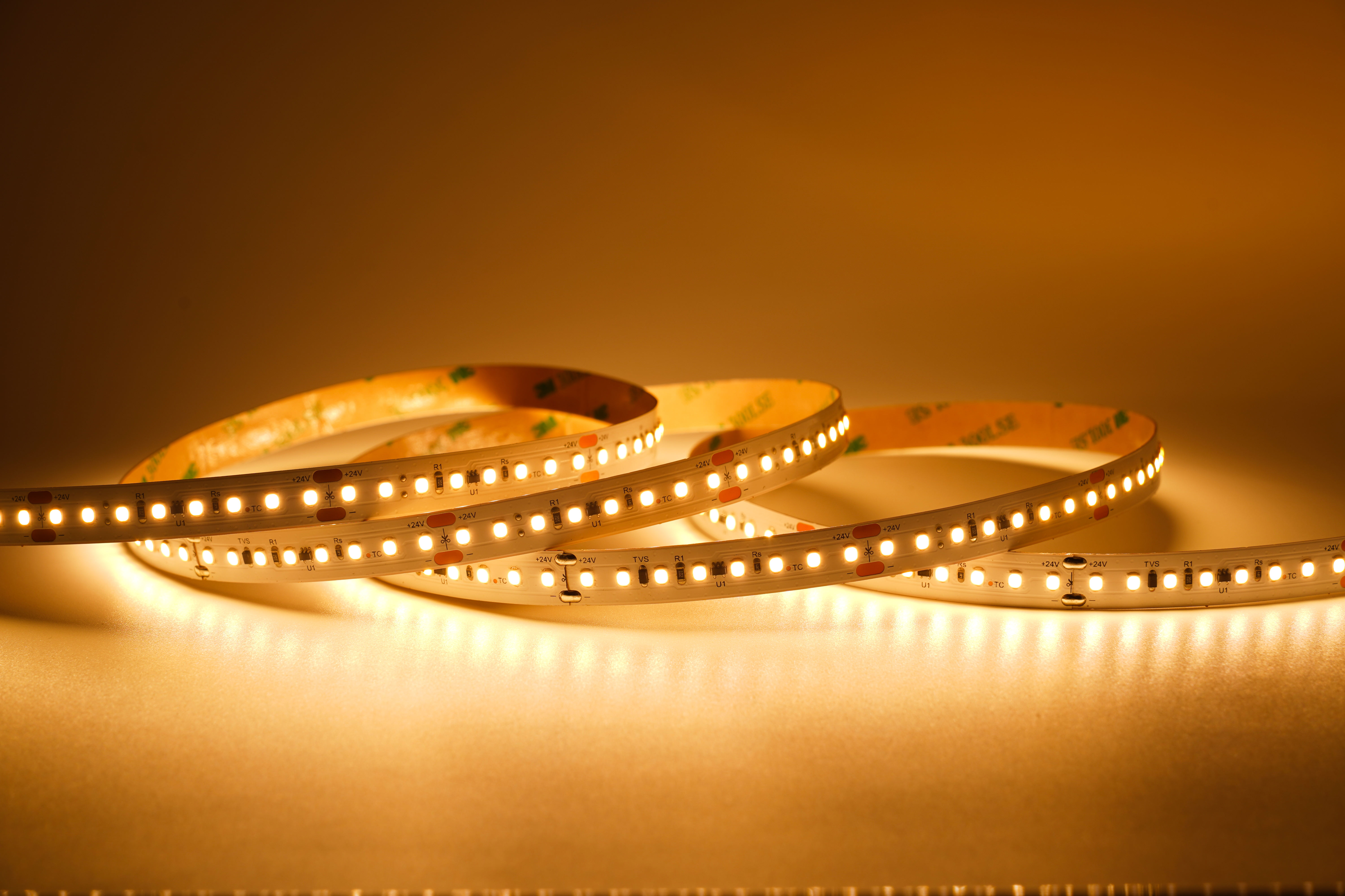 LED-Streifen 5m Rolle 12 mm – 24 V neutralweiß – 128 LED/m, CRI > 93 – energieeffizienter LED-Strip für Büro- und Wohnbeleuchtung – SK-LED