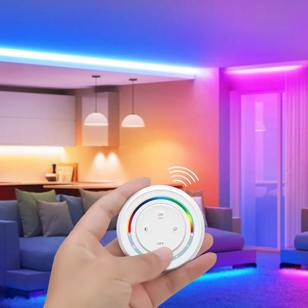 MiBoxer S2W+ RGB+CCT Wand-Funkfernbedienung – 5 Kanal, 4-Zonen 2,4 GHz Touchpanel