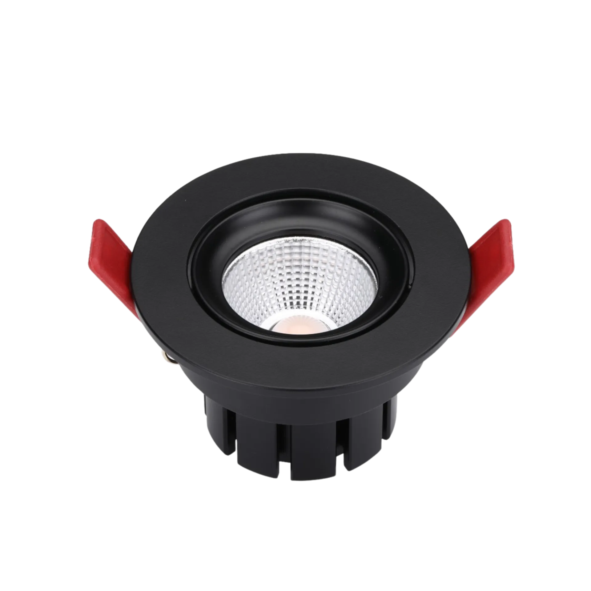 LED Einbaustrahler 8W 24V DC, RGBW mit 2700K Warmweiß, CRI 95, 38° Linse, Einbau Ø68 mm, schwarz LED Einbaustrahler 8W 24V DC, RGBW mit 2700K Warmweiß, CRI 95, 38° Linse, Einbau Ø68 mm, schwarz