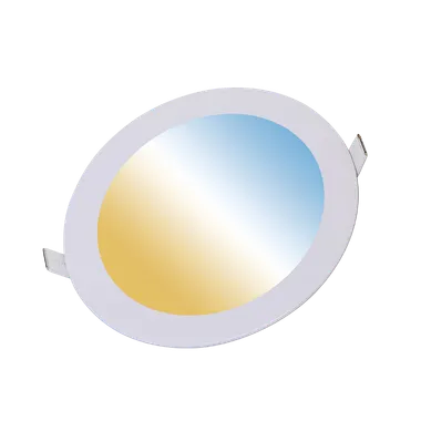 LED Panel rund 6W 24V DC, Farbtemperatur einstellbar 2000-6000K, CRI 90, ultraflach D120 mm, Lochmaß Ø105 mm
