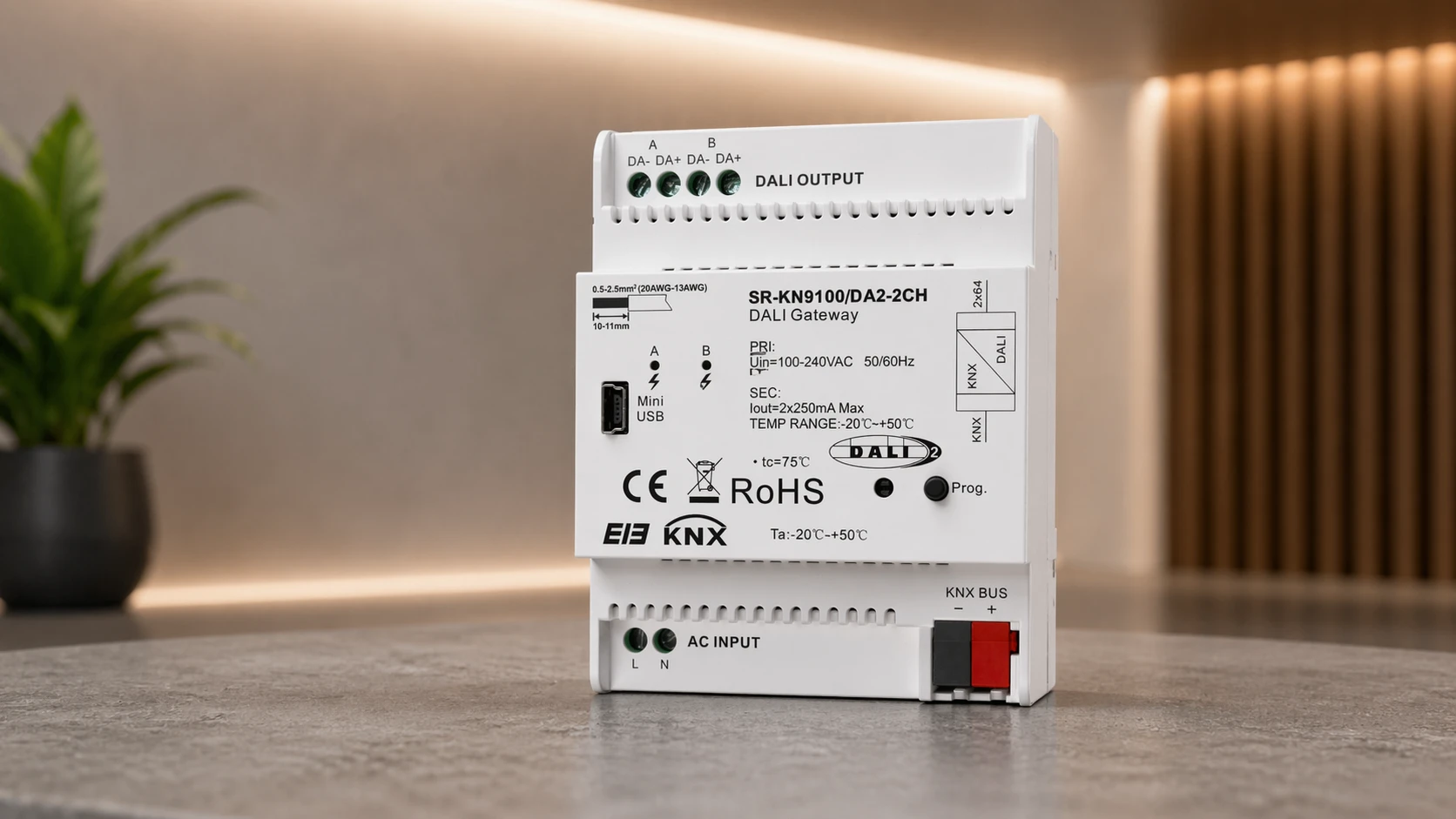 LED KNX Gateway Header Bild LED KNX Gateway zur Verbindung von KNX Systemen mit moderner Lichtsteuerung und Smart Home Anwendungen
