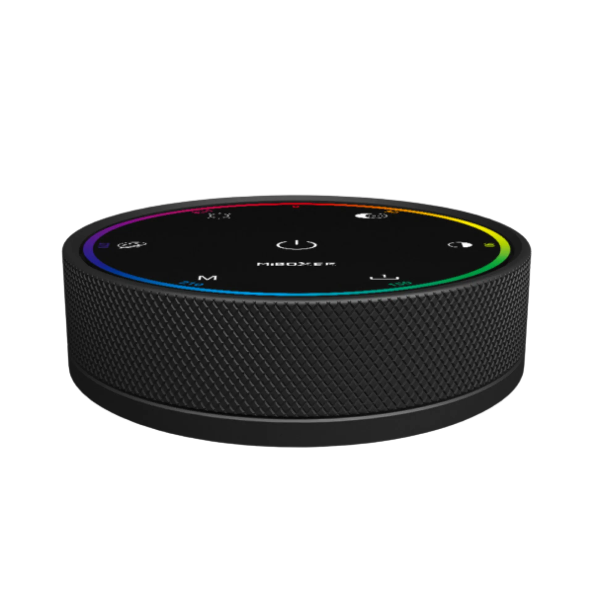 MiBoxer K6 hochwertiger Drehknopf Controller MiBoxer K6 RGB+CCT Drehregler Detailansicht mit strukturierter Oberfläche und Metallgehäuse