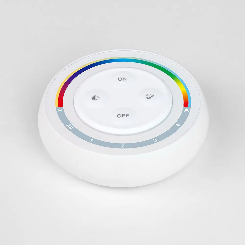 MiBoxer S2W+ RGB+CCT Wand-Funkfernbedienung – 5 Kanal, 4-Zonen 2,4 GHz Touchpanel