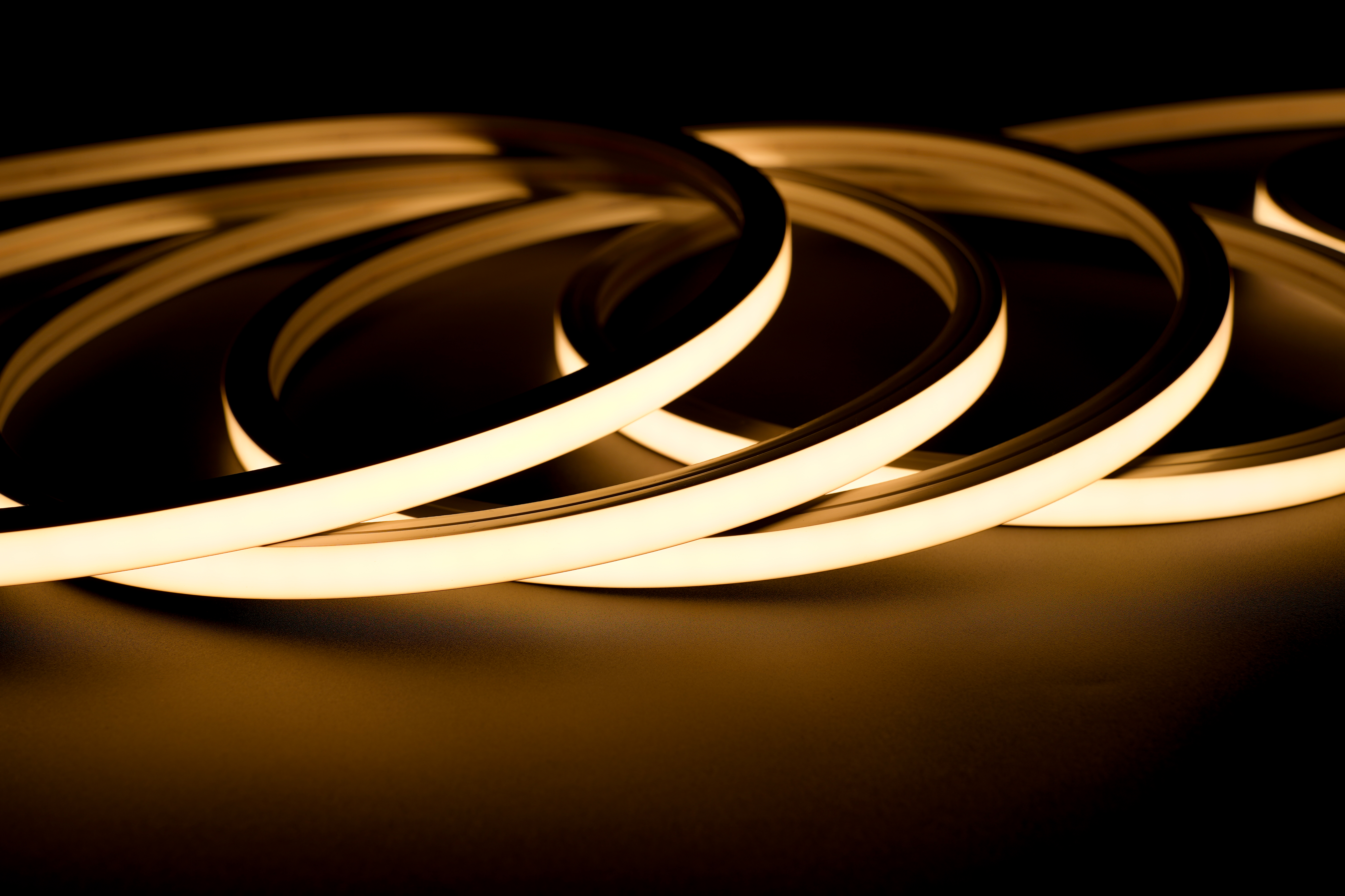 LED NEON TUBE 12×12 mm Silikon Schlauch – 5 m Rolle - 12 W – 24 V – IP67 – CRI>93 - Schneidmaß 50mm