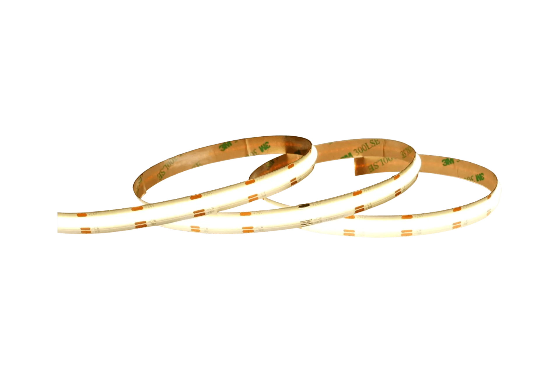 24V-COB-Streifen einfarbig Warmweiß extrem hell zum ausleuchten