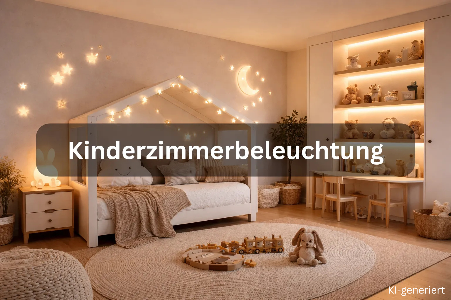 LED Kinderzimmerbeleuchtung mit indirektem warmweißen Licht für gemütliche Atmosphäre