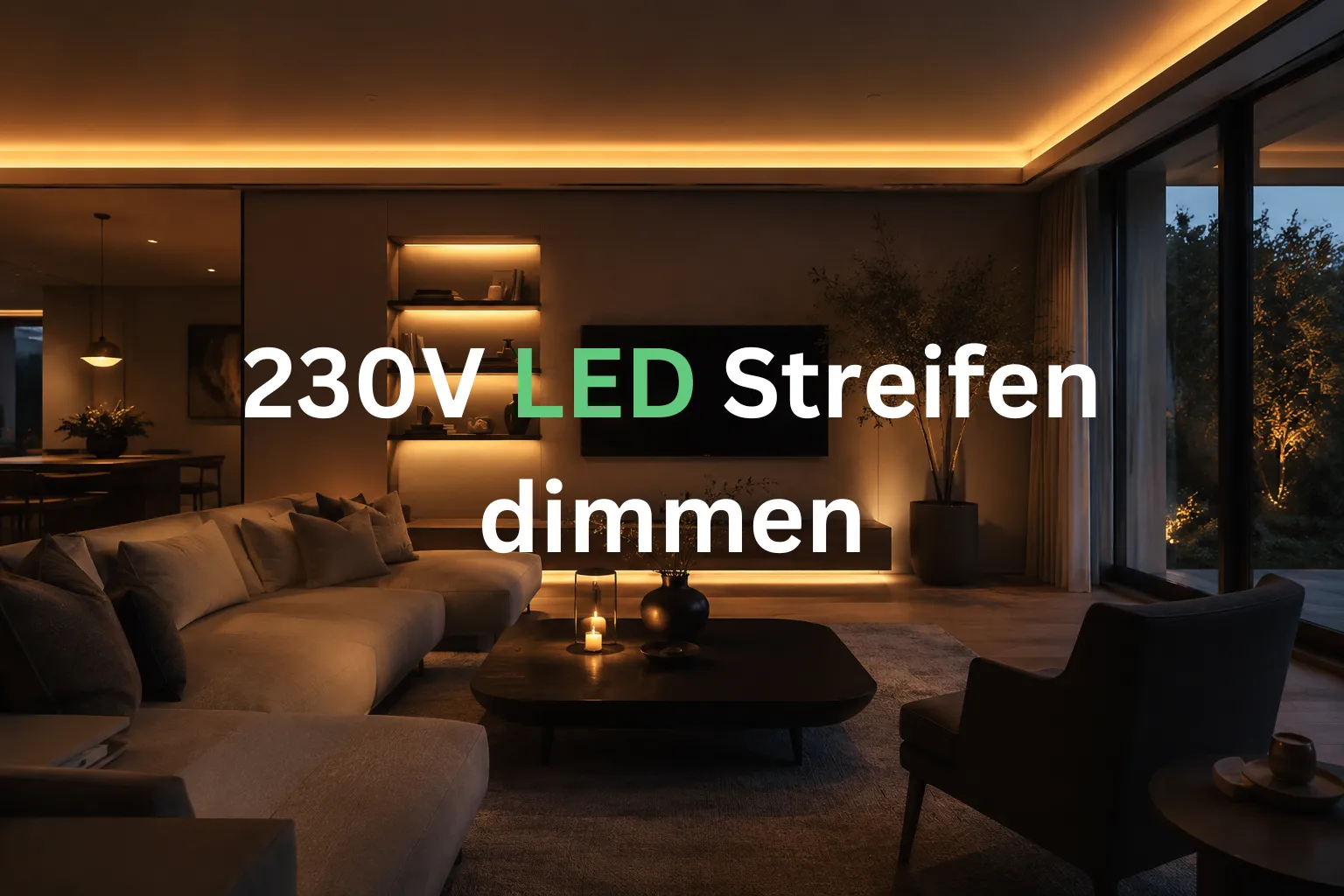 230V LED Streifen richtig dimmen 230V LED Streifen dimmen – Ratgeber für passende Dimmer und stufenlose Lichtsteuerung