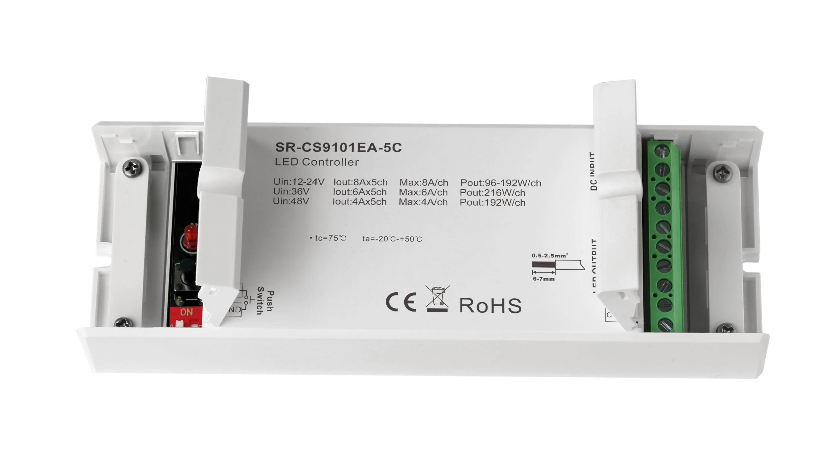 Casambi LED Controller Gehäuse offen Offenes Gehäuse Casambi LED Controller zur Montage 5 Kanal
