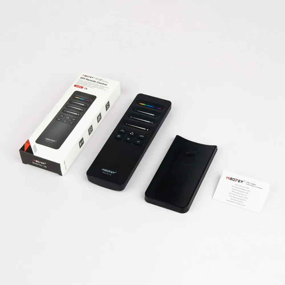 MiBoxer C6 SPI LED Fernbedienung 2.4GHz für adressierbare Pixel LED Streifen MiBoxer C6 SPI Wireless Remote 2.4GHz LED Fernbedienung mit Verpackung für adressierbare LED Streifen
