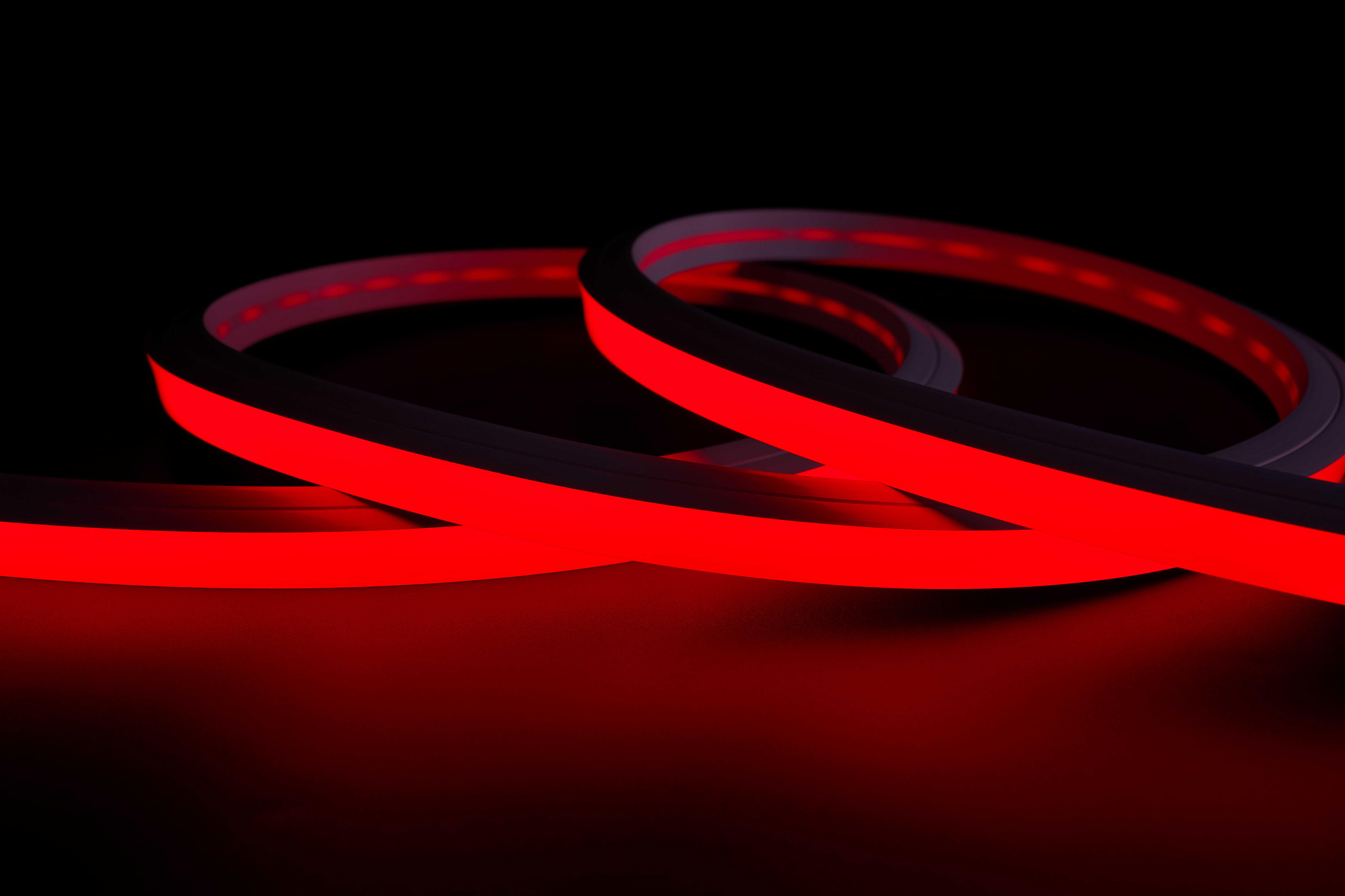 LED RGB NEON TUBE 20×20 mm Silikon Schlauch – 5 m Rolle - 24V - IP67- 14W