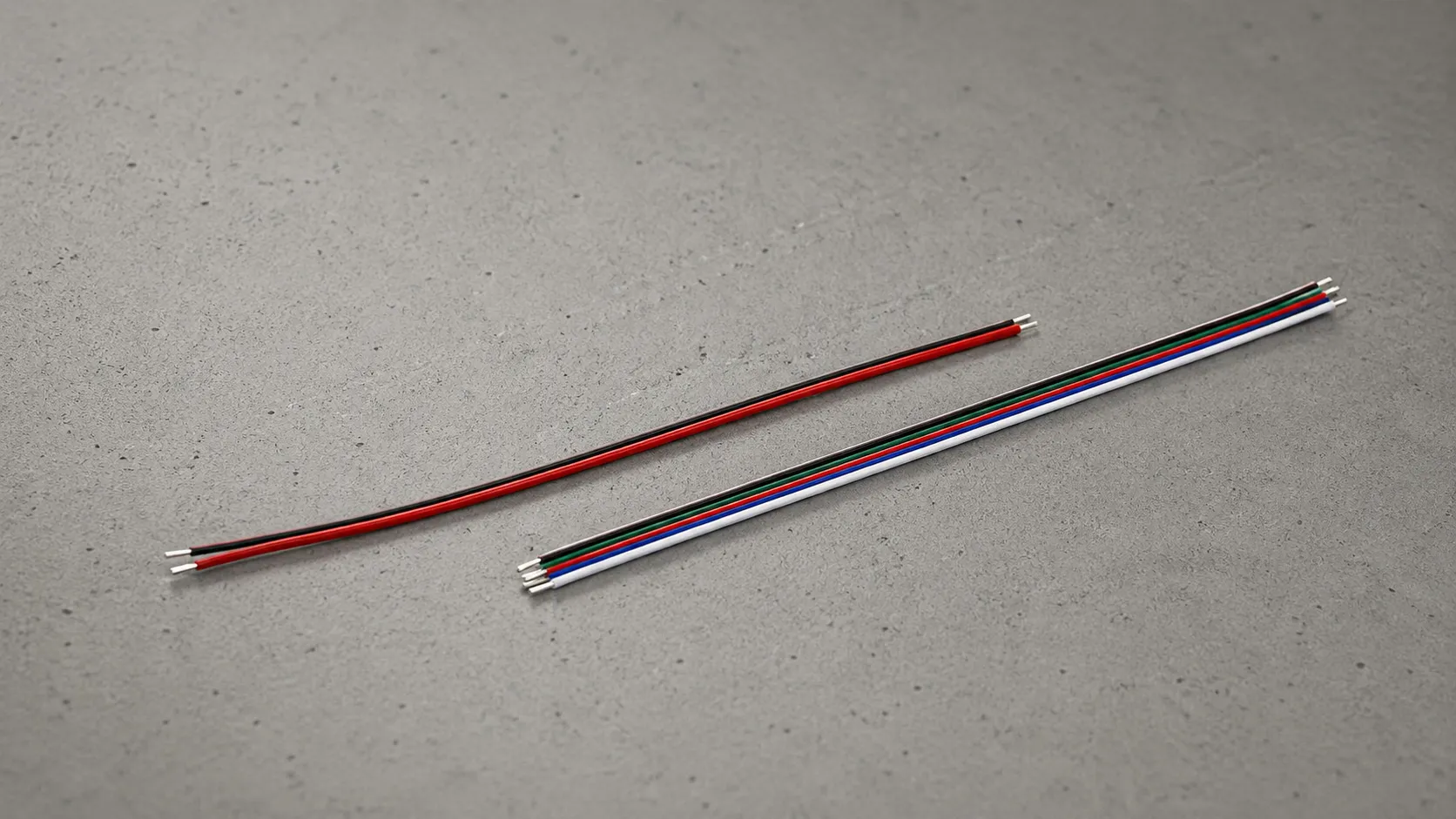 LED Kabel & Anschlussleitungen für LED Streifen LED Kabel und Anschlussleitungen für LED Streifen, 2-adrig und mehradrig