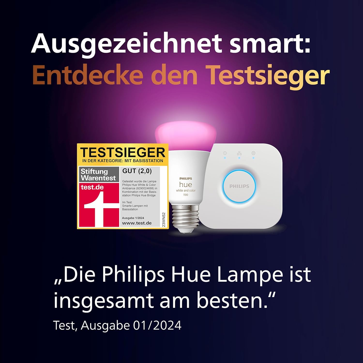Philips Hue Bridge – Zentrale Steuerung für Hue Smart Home Beleuchtung Philips Hue Bridge – Zentrale Steuerung für Hue Smart Home Beleuchtung