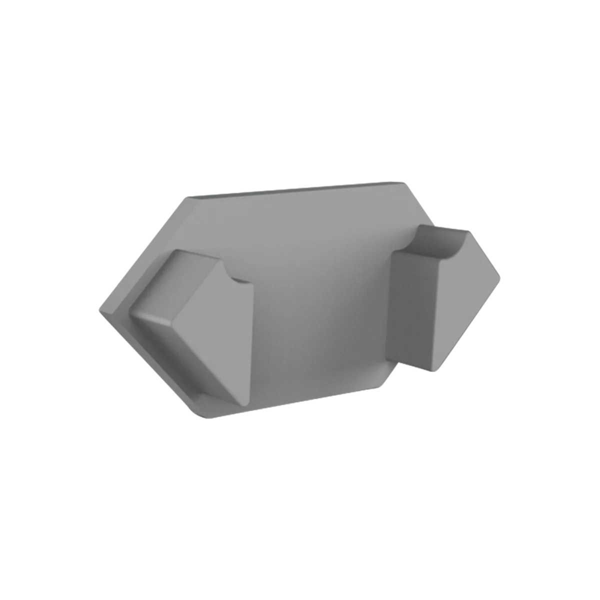 Endkappe für LED Alu Fliesenprofil Exo-F2_15 + Cover PC45 _16