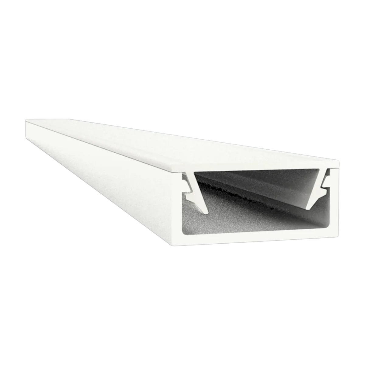 Flaches LED Alu Aufbauprofil 2m Exo-A1-13 (13mm) –| Flaches Aluminiumprofil für LED-Strips