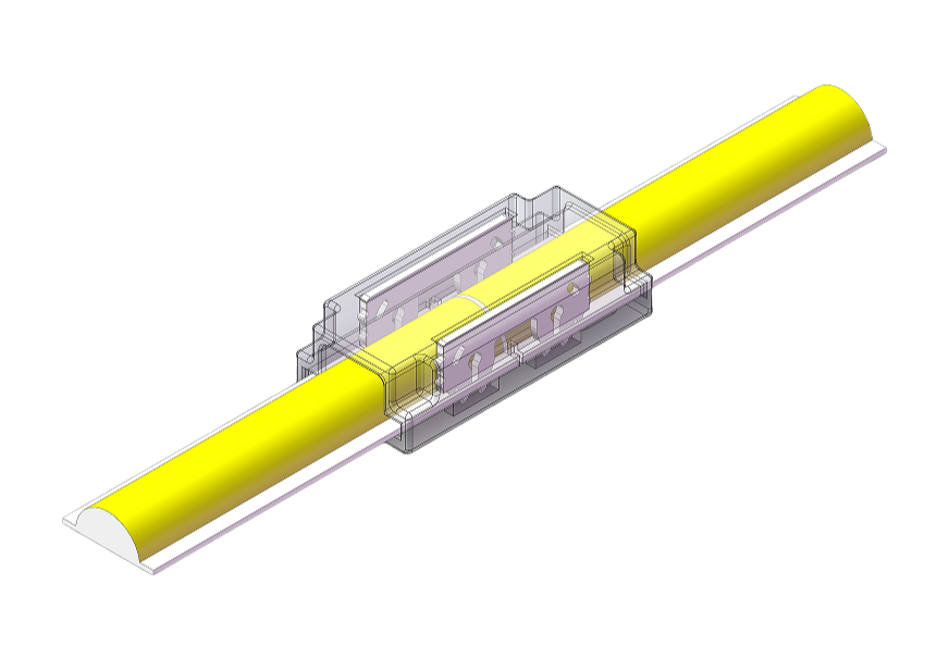 LED Strip-zu-Strip Schnellverbinder – 2-polig, lötfrei, für 5 mm COB LED-Streifen 