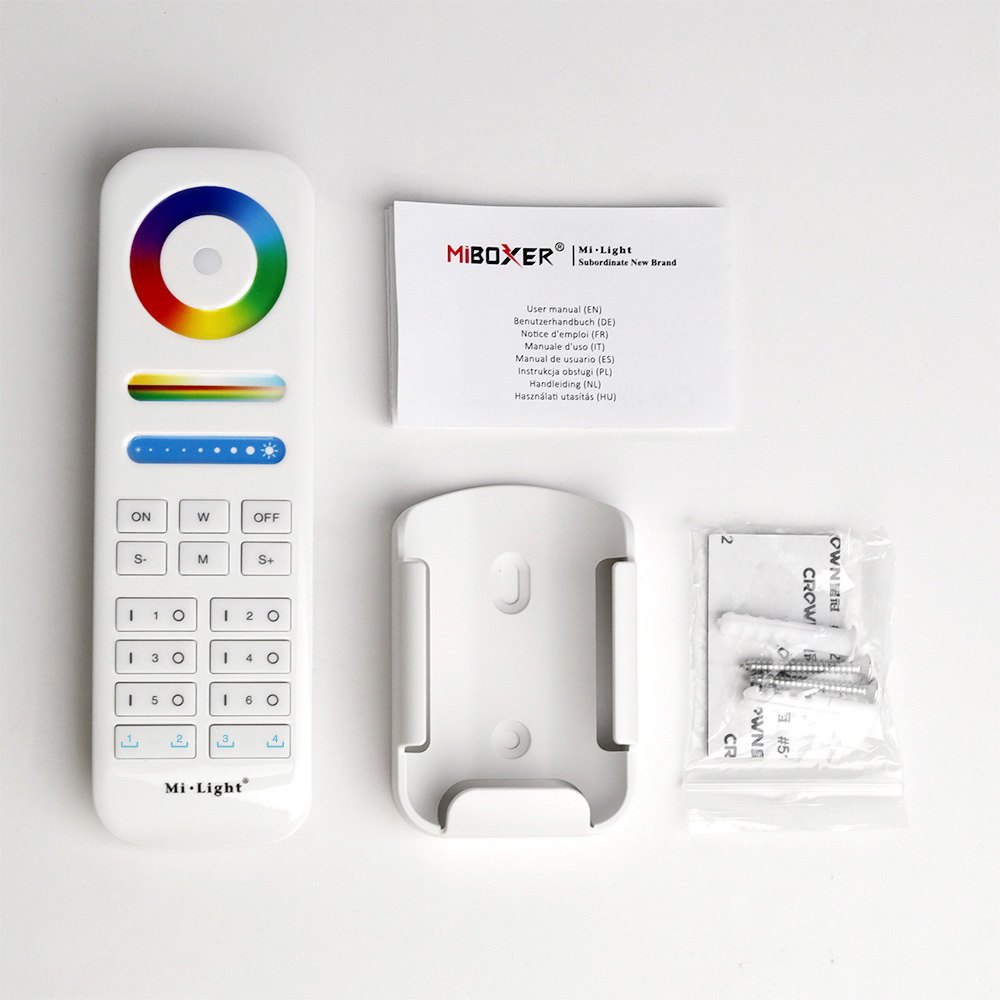 MiBoxer FUT089S RGB + CCT Funk-Fernbedienung – 6-Zonen 2,4 GHz Steuerung MiBoxer / Mi-Light FUT089S RGB + CCT Funk-Fernbedienung – 6-Zonen 2,4 GHz Steuerung für LED-Controller – SK-LED