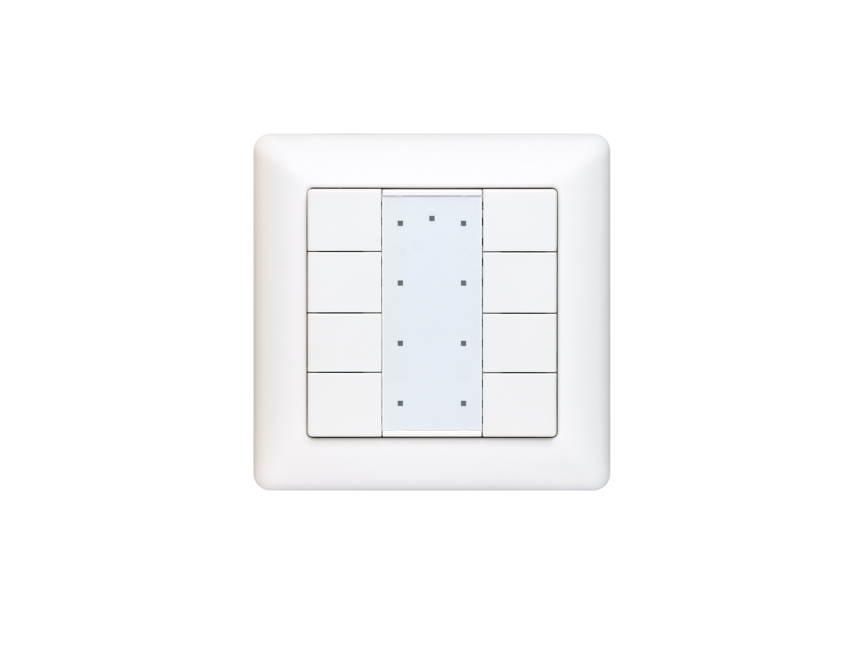 SR-2422K8-DA2-WSK DALI-2 Wandschalter - 8-fach Tastermodul, Multimaster-fähig, LED-Rückmeldung, 55 mm RahmenB
